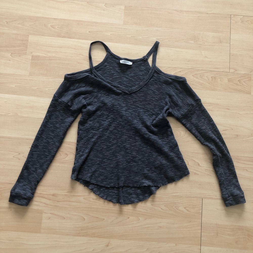 Francesca’s Cold Shoulder Sweater